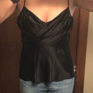 Diane von Furstenberg Silk Black Tank Top Size 6